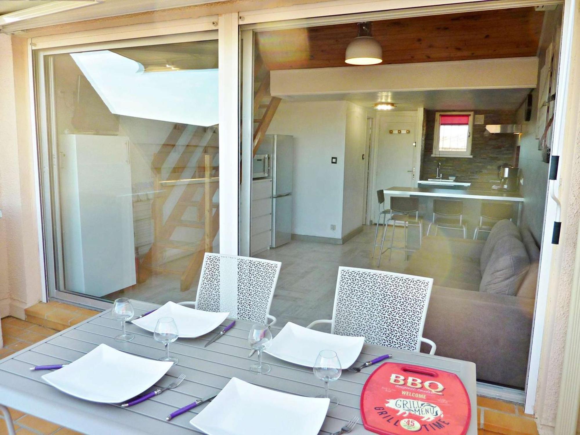 Duplex Renove Avec Clim, Terrasse Et Parking A Marseillan - Fr-1-387-162 Apartamento Exterior foto
