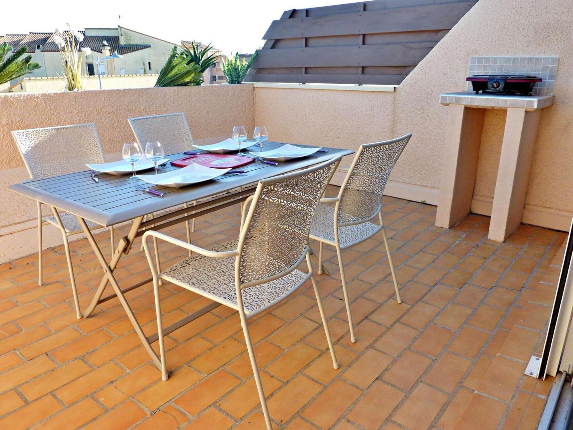 Duplex Renove Avec Clim, Terrasse Et Parking A Marseillan - Fr-1-387-162 Apartamento Exterior foto